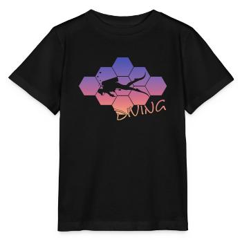 Taucher Tauchen - Stanley/Stella Kinder T-Shirt MINI CREATOR  - Schwarz - Vorne - Mikhail (115cm)