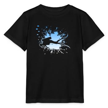 diving tauchen scuba diving - Stanley/Stella Kinder T-Shirt MINI CREATOR  - Schwarz - Vorne - Mikhail (115cm)