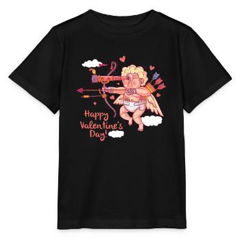 Armure avec arc et flèche répand l'amour - T-shirt bio MINI CREATOR Stanley/Stella Enfant - noir - Devant - Mikhail (115cm)