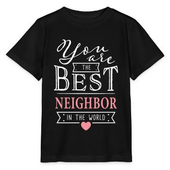 Meilleur Neighbor - Meilleur Voisine Cadeau - T-shirt bio MINI CREATOR Stanley/Stella Enfant - noir - Devant - Mikhail (115cm)