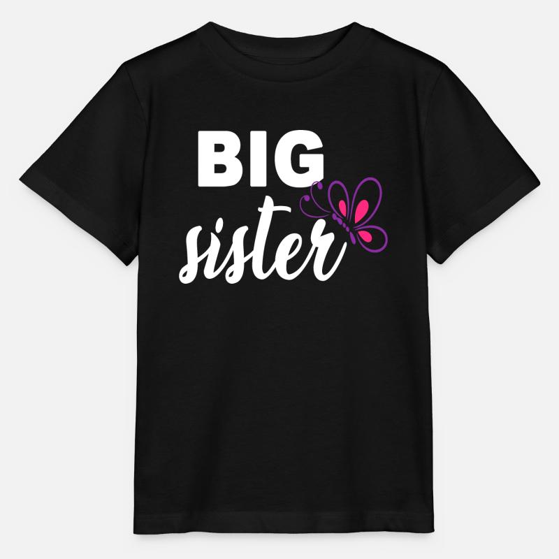 big sister - T-shirt bio MINI CREATOR Stanley/Stella Enfant - noir
