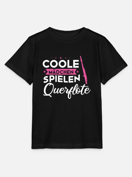 Querflöte Musikinstrument Querflötistin Geschenk - Stanley/Stella Kinder T-Shirt MINI CREATOR  - Schwarz