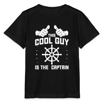 Capitaine de la voile de voile - T-shirt bio MINI CREATOR Stanley/Stella Enfant - noir - Devant - Mikhail (115cm)