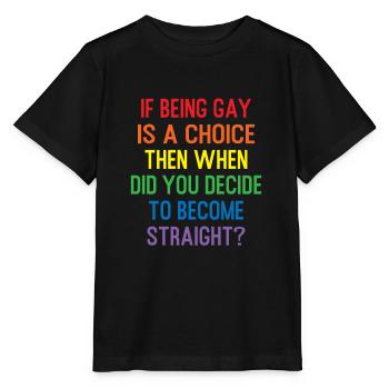 Schwul Homosexuell LGBT Geschenk - Stanley/Stella Kinder T-Shirt MINI CREATOR  - Schwarz - Vorne - Mikhail (115cm)