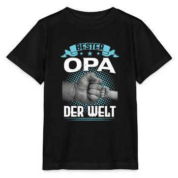 Opa Großvater Enkelkind Geschenk - Stanley/Stella Kinder T-Shirt MINI CREATOR  - Schwarz - Vorne - Mikhail (115cm)