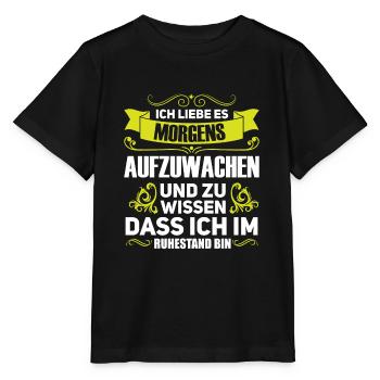 Rente Pension Ruhestand Geschenk - Stanley/Stella Kinder T-Shirt MINI CREATOR  - Schwarz - Vorne - Mikhail (115cm)