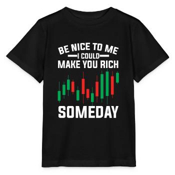 Trading Trader Geld Investor Aktien Markt - Stanley/Stella Kinder T-Shirt MINI CREATOR  - Schwarz - Vorne - Mikhail (115cm)