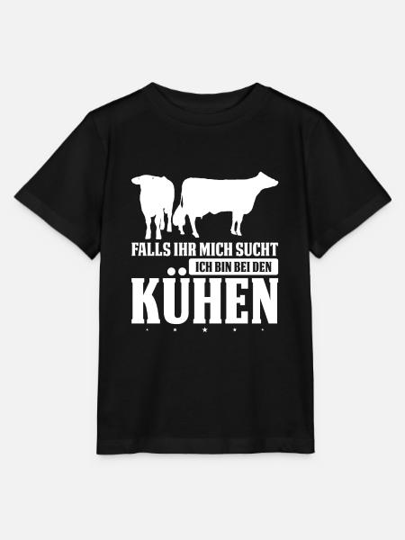 Kuh Kühe Landwirt Geschenk - Stanley/Stella Kinder T-Shirt MINI CREATOR  - Schwarz