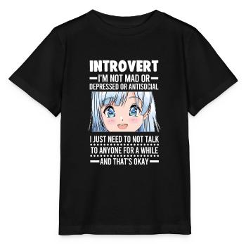 Anime Anime Otaku Gift - Stanley/Stella MINI CREATOR Kids’ T-Shirt - black - Front - Mikhail (115cm)