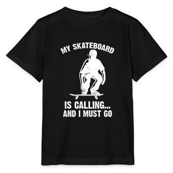 Skateboard Skateboard Skateboard Cadeau - T-shirt bio MINI CREATOR Stanley/Stella Enfant - noir - Devant - Mikhail (115cm)