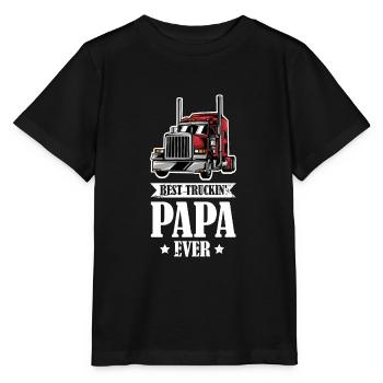 Camion papa camion camion camion cadeau - T-shirt bio MINI CREATOR Stanley/Stella Enfant - noir - Devant - Mikhail (115cm)