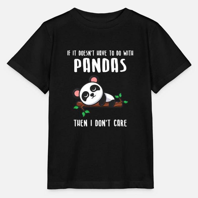 Panda Panda Pandas cadeau - T-shirt bio MINI CREATOR Stanley/Stella Enfant - noir