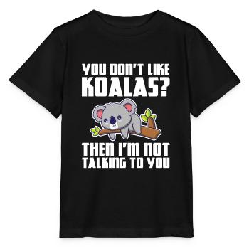 Koala Koalas Koala Bear Gift - Stanley/Stella MINI CREATOR Kids’ T-Shirt - black - Front - Mikhail (115cm)