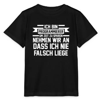Programmierer Programmierung Informatiker - Stanley/Stella Kinder T-Shirt MINI CREATOR  - Schwarz - Vorne - Mikhail (115cm)