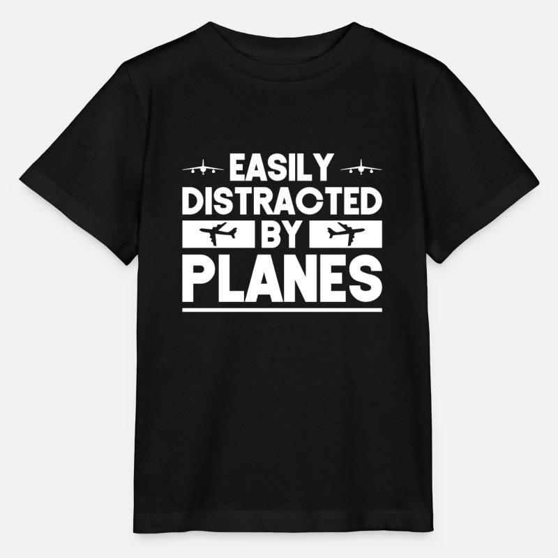 Flugzeuge Flugzeug Pilot Geschenk - Stanley/Stella Kinder T-Shirt MINI CREATOR  - Schwarz