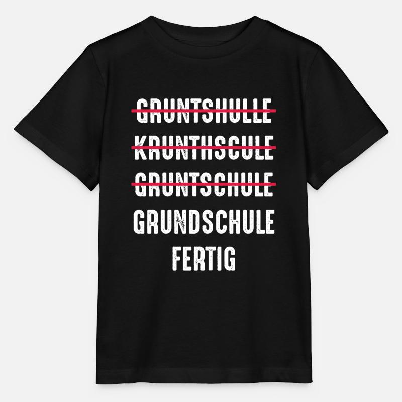 Grundschule Grundschulabschluss Abschluss Geschenk - Stanley/Stella Kinder T-Shirt MINI CREATOR - Schwarz