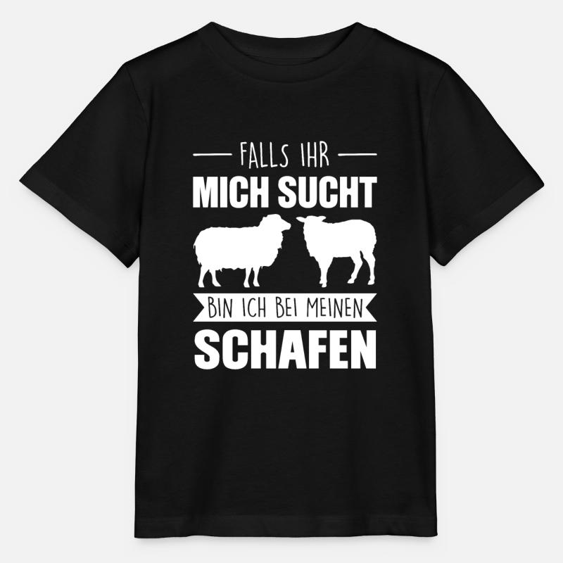 Schafe Schaf Schäfer Geschenk - Stanley/Stella Kinder T-Shirt MINI CREATOR  - Schwarz