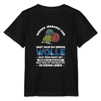 Häkeln Häklerin Handarbeit Geschenk - Stanley/Stella Kinder T-Shirt MINI CREATOR  - Schwarz - Vorne - Mikhail (115cm)