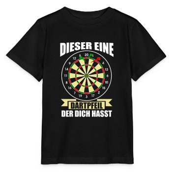 Darts Dartpfeil Dartboard Geschenk - Stanley/Stella Kinder T-Shirt MINI CREATOR  - Schwarz - Vorne - Mikhail (115cm)