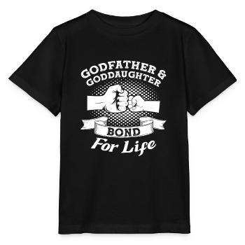 Pate & Patentochter Pate Familie Geschenk - Stanley/Stella Kinder T-Shirt MINI CREATOR  - Schwarz - Vorne - Mikhail (115cm)