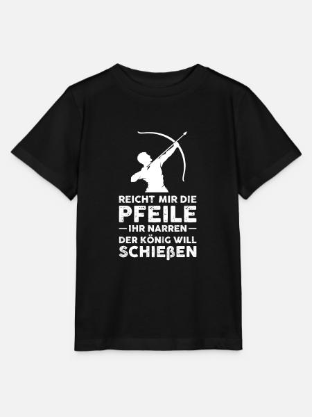 Bogenschießen Bogensport Bogenschütze Geschenk - Stanley/Stella Kinder T-Shirt MINI CREATOR  - Schwarz