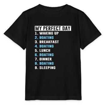 Boat Boat Gift - Stanley/Stella MINI CREATOR Kids’ T-Shirt - black - Front - Mikhail (115cm)