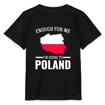 Polish Poland Polish Flag Gift - Stanley/Stella MINI CREATOR Kids’ T-Shirt - black - Front - Mikhail (115cm)