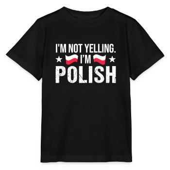 Polnische Polen Polnische Flagge Geschenk - Stanley/Stella Kinder T-Shirt MINI CREATOR  - Schwarz - Vorne - Mikhail (115cm)
