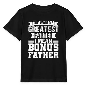 Beau-père Bonus Papa Bonus Père Cadeau - T-shirt bio MINI CREATOR Stanley/Stella Enfant - noir - Devant - Mikhail (115cm)