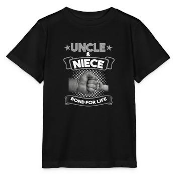 Oncle & Nièce Oncle & Nièce Cadeau - T-shirt bio MINI CREATOR Stanley/Stella Enfant - noir - Devant - Mikhail (115cm)