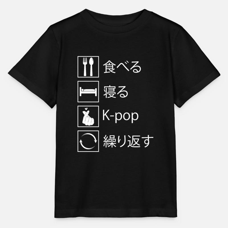 K-Pop K-Pop Gift - Stanley/Stella MINI CREATOR Kids’ T-Shirt - black