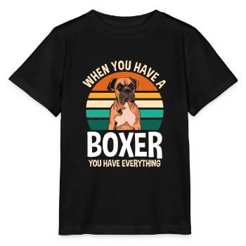 Boxer Boxer Cadeau - T-shirt bio MINI CREATOR Stanley/Stella Enfant - noir - Devant - Mikhail (115cm)