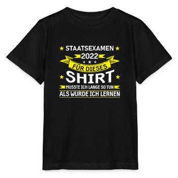 Staatsexamen 2022 Studienabschluss Absolvent - Stanley/Stella Kinder T-Shirt MINI CREATOR  - Schwarz - Vorne - Mikhail (115cm)