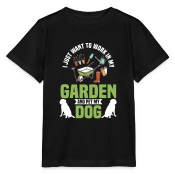 Plants, gardening, plants - Stanley/Stella MINI CREATOR Kids’ T-Shirt - black - Front - Mikhail (115cm)