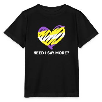 Nicht-binäres nicht binäres Flag LGBTQ Geschenk - Stanley/Stella Kinder T-Shirt MINI CREATOR  - Schwarz - Vorne - Mikhail (115cm)