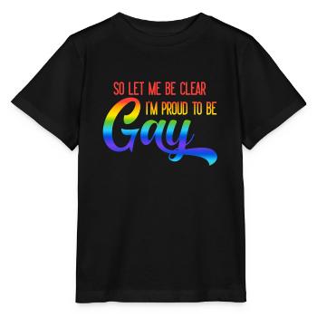 Gay Pride Gay Pride Gift - Stanley/Stella MINI CREATOR Kids’ T-Shirt - black - Front - Mikhail (115cm)