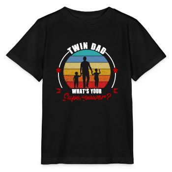 Twin Dad Sons Twin Dad Familiengeschenk - Stanley/Stella Kinder T-Shirt MINI CREATOR  - Schwarz - Vorne - Mikhail (115cm)
