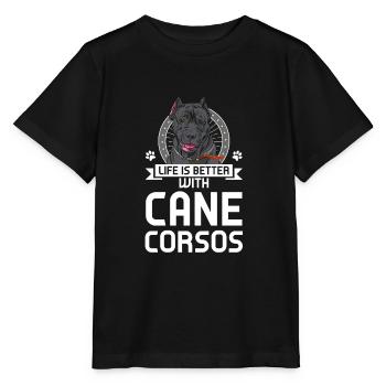 Cane Corso Cane Corso Cadeau - T-shirt bio MINI CREATOR Stanley/Stella Enfant - noir - Devant - Mikhail (115cm)
