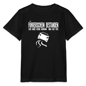 Führerschein Fahrschule Fahranfänger Geschenk - Stanley/Stella Kinder T-Shirt MINI CREATOR  - Schwarz - Vorne - Mikhail (115cm)
