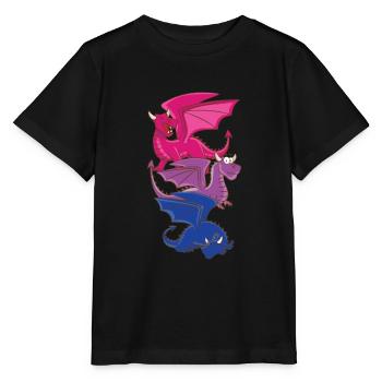 Dragon bisexuel Bisexuel - T-shirt bio MINI CREATOR Stanley/Stella Enfant - noir - Devant - Mikhail (115cm)