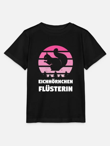 Eichhörnchen Tier Eichhörnchen Liebhaberin - Stanley/Stella Kinder T-Shirt MINI CREATOR  - Schwarz