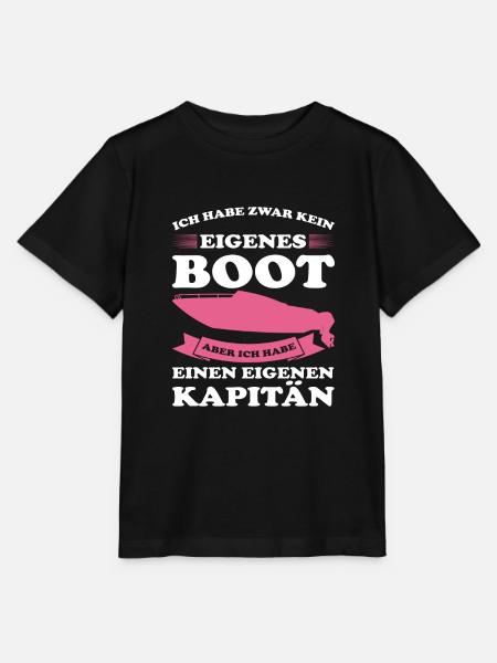 Kapitän Boot Bootfahrer Geschenk - Stanley/Stella Kinder T-Shirt MINI CREATOR - Schwarz
