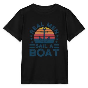 Kapitän Kapitäne Bootfahren Geschenk - Stanley/Stella Kinder T-Shirt MINI CREATOR  - Schwarz - Vorne - Mikhail (115cm)
