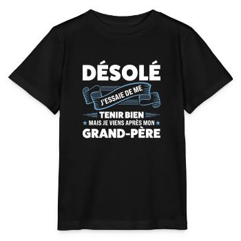 Papi Papi Famille Geschenk - Stanley/Stella Kinder T-Shirt MINI CREATOR  - Schwarz - Vorne - Mikhail (115cm)