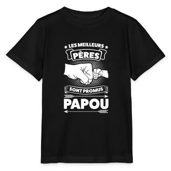 Papi Papi Famille Geschenk - Stanley/Stella Kinder T-Shirt MINI CREATOR  - Schwarz - Vorne - Mikhail (115cm)
