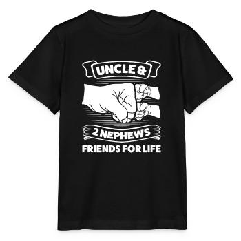 Oncle & 2 Neveux Oncle 2 Neveux Cadeau - T-shirt bio MINI CREATOR Stanley/Stella Enfant - noir - Devant - Mikhail (115cm)