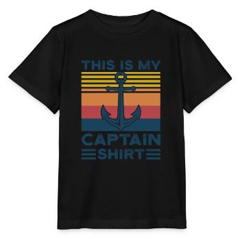 Kapitän Kapitäne Bootfahren Geschenk - Stanley/Stella Kinder T-Shirt MINI CREATOR  - Schwarz - Vorne - Mikhail (115cm)
