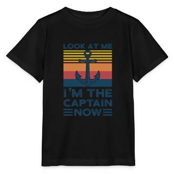 Kapitän Kapitäne Bootfahren Geschenk - Stanley/Stella Kinder T-Shirt MINI CREATOR  - Schwarz - Vorne - Mikhail (115cm)