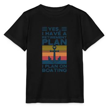 Kapitän Kapitäne Bootfahren Geschenk - Stanley/Stella Kinder T-Shirt MINI CREATOR  - Schwarz - Vorne - Mikhail (115cm)