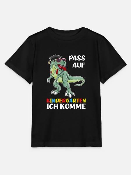 Kindergarten Dinosaurier Kindergartenanfänger - Stanley/Stella Kinder T-Shirt MINI CREATOR - Schwarz